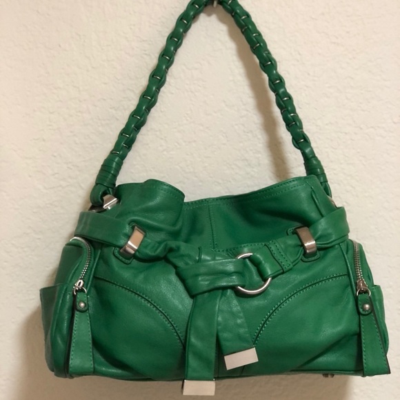 b. makowsky Handbags - B Makowsky Kelly Green Purse EUC